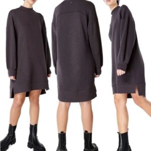 Sweaty Betty one and done grey sweater dress size small